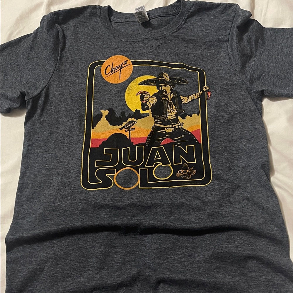 Adult Small Gray Graphic T-Shirt